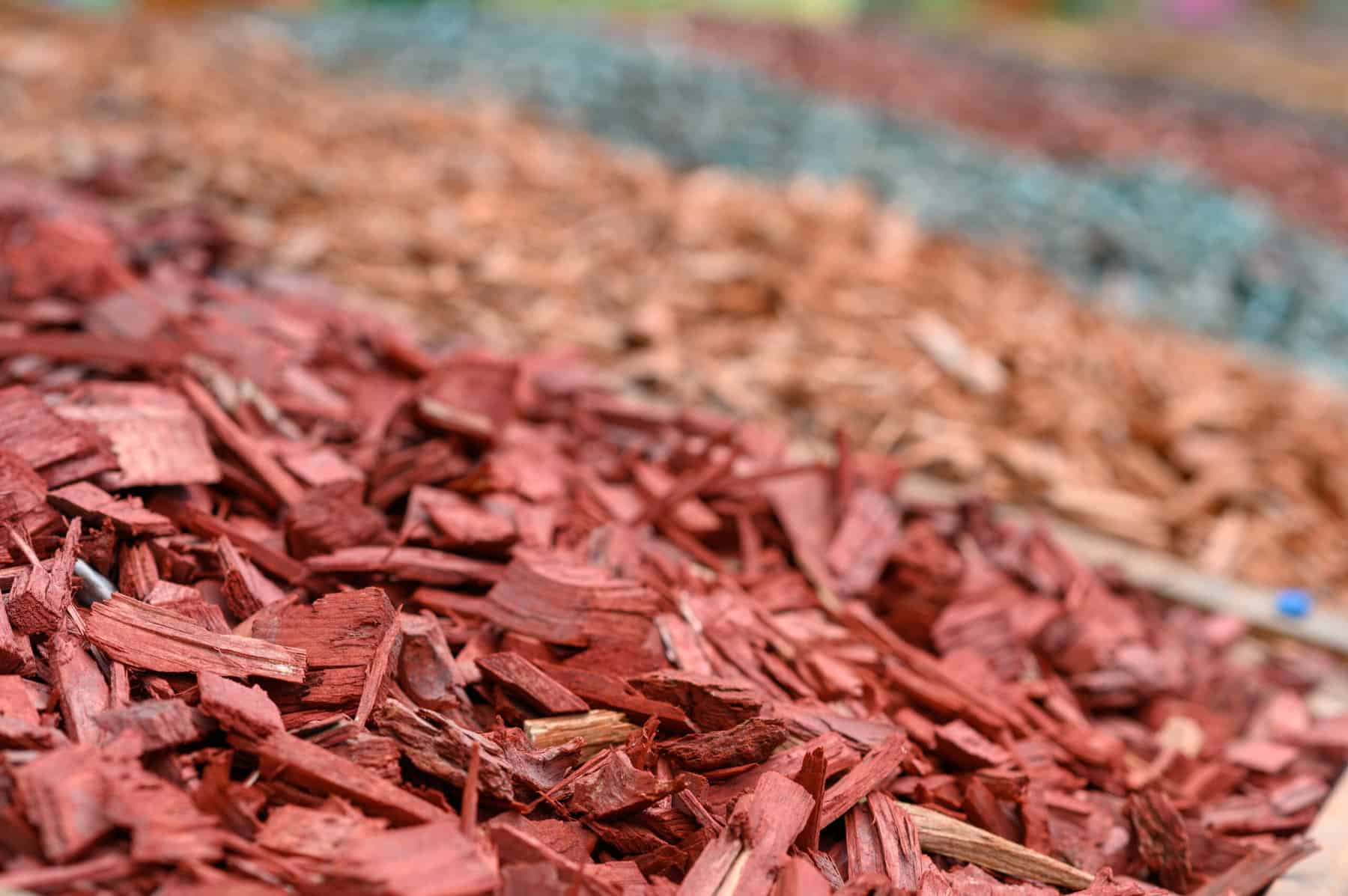 Mulch for decorating a private plot.